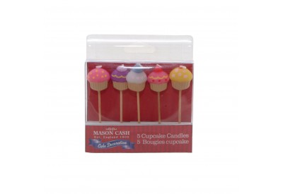 Mason Cash Cupcake Design Candles x 5